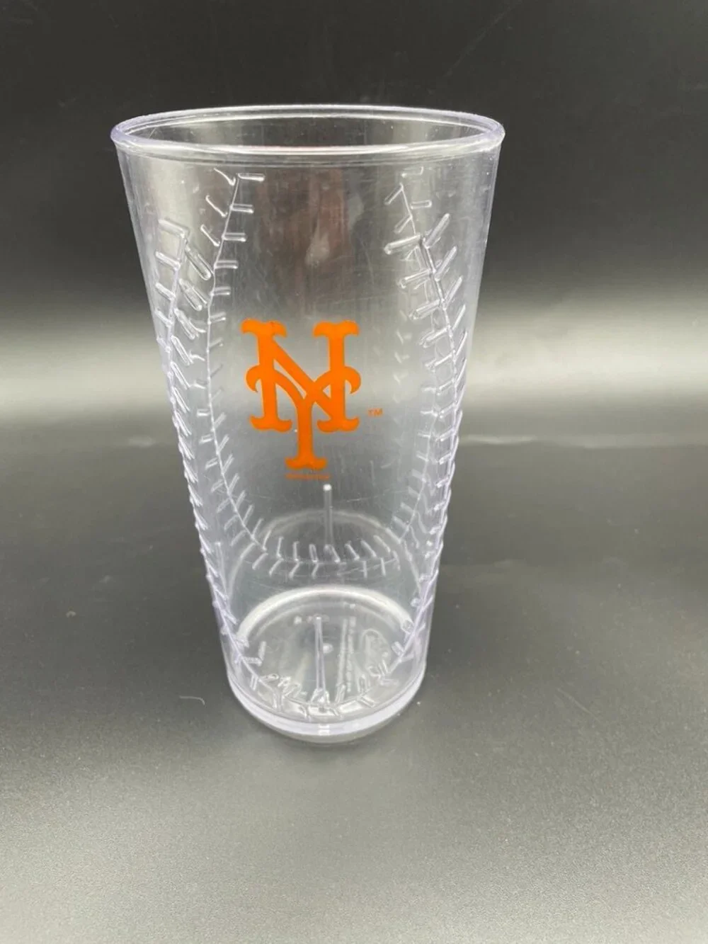 SET OF 5 New York Mets Orange Logo 20 oz Hard Plastic Souvenir Beer Cups Whirly